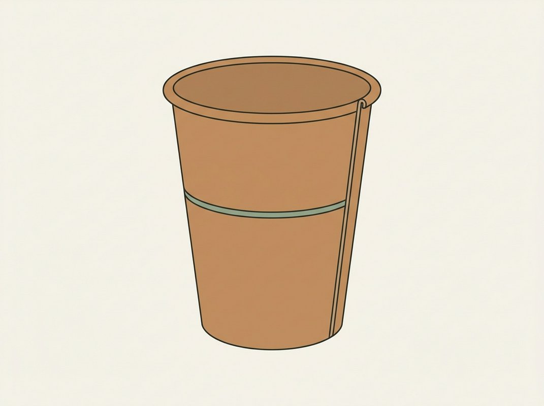 A single wall paper cup shown from the front, three-quarter and top view, with a plain fitted sleeve resting beside it to show where insulation would need to be added.